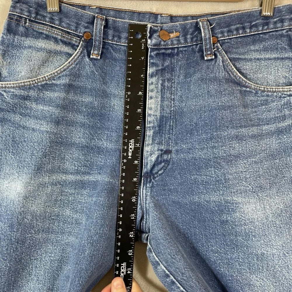 Vtg Wrangler 31MWZDN Jeans Mens 36x30 (fit 33x28) Made in USA 80s Whisker Cowboy
